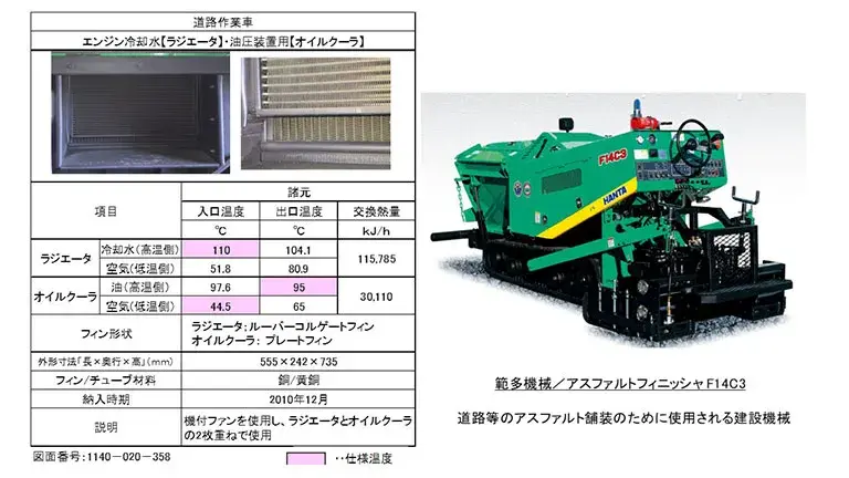 建設機械　範多機械／アスファルトフィニッシャ F14C3