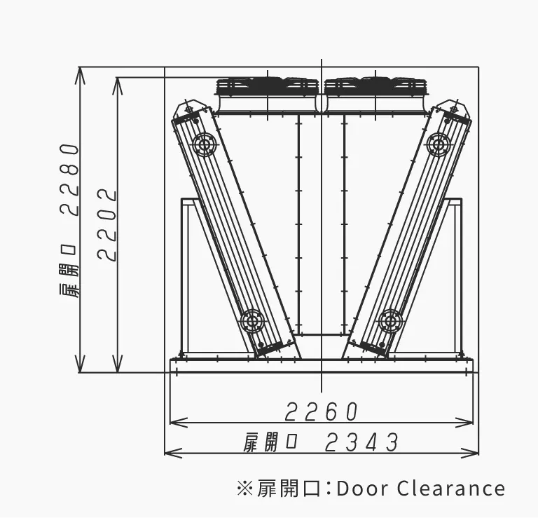 Table 1. Product Dimensions and Container Door Clearance