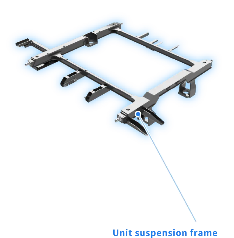 Unit suspension frame
